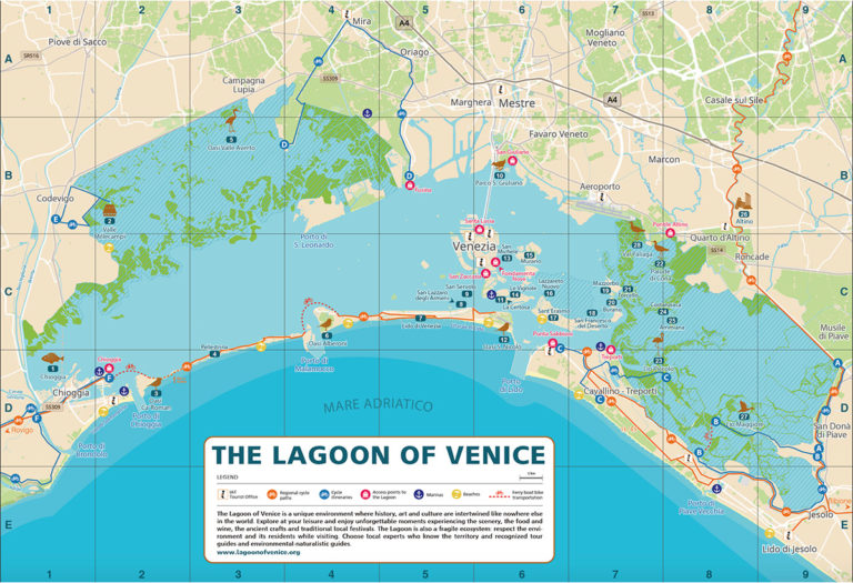 Map Of Venice Lagoon Bike Path Preview 768x525 